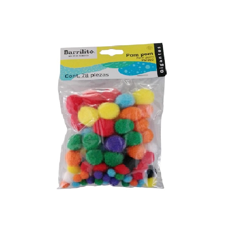 BOLITAS SUAVES BARRILITO VARIOS COL. C/78 PIEZAS PM002 /24 /72