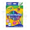 PLUMON CRAYOLA WONDER MARKERS C/12 COLORES LAVABLES 580080 /24