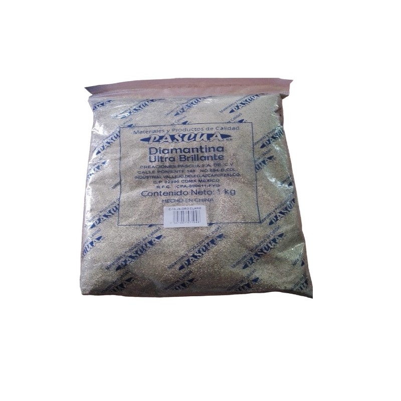 DIAMANTINA 1KG DELGADA ORO AMERICANO (CLARO) C15 1/12