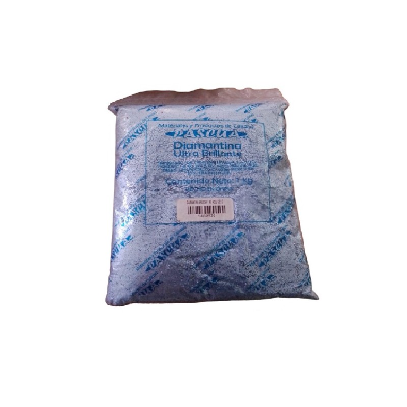 DIAMANTINA 1KG GRUESA AZUL CIELO C40 1/12