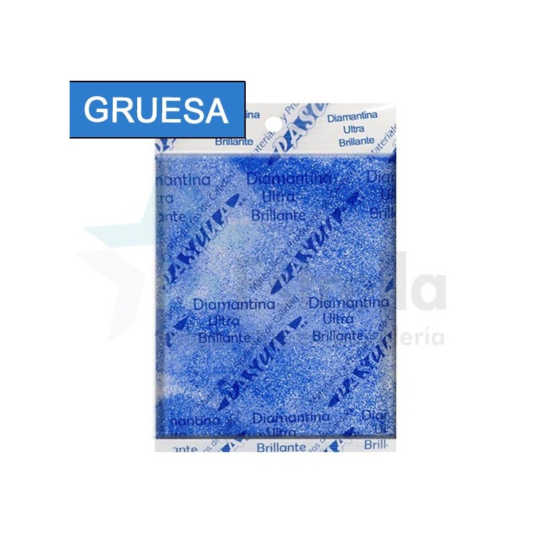 DIAMANTINA 1KG GRUESA AZUL REY C40 1/12