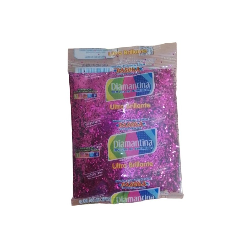 DIAMANTINA GRUESA DE 50 GRS FIUSHA/SOLFERINO C40 20 / 100