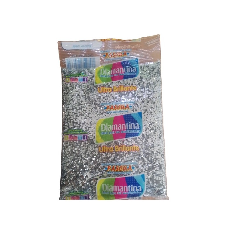 DIAMANTINA GRUESA DE 50 GRS PLATA C40 20 / 100