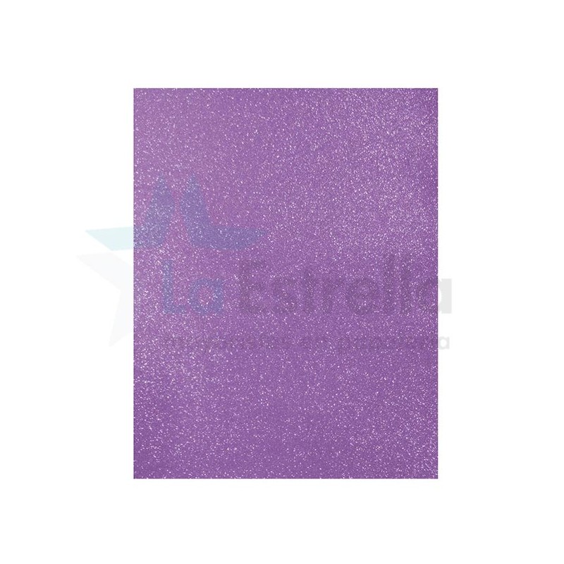 FOAMY EN PLIEGO DIAMANTADO PASCUA LILA 55 X 43 / 10