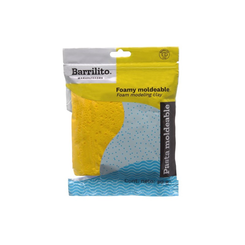 FOAMY MOLDEABLE BARRILITO 50G AMARILLO 8633 6 /192