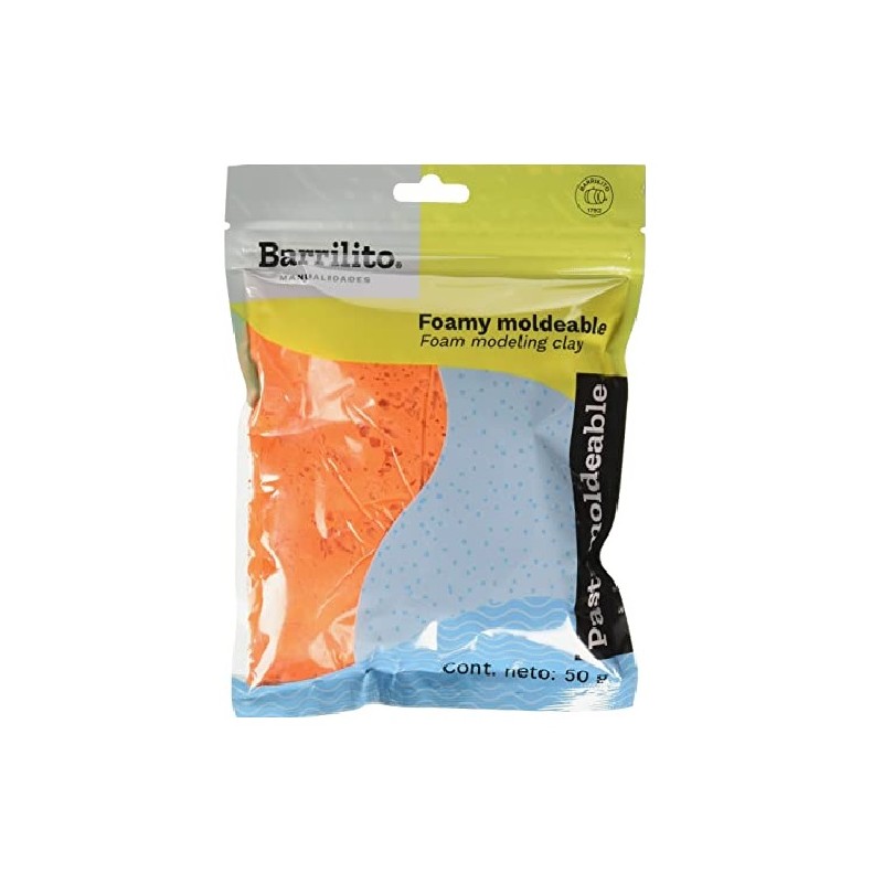 FOAMY MOLDEABLE BARRILITO 50G NARANJA 8645 6 /192