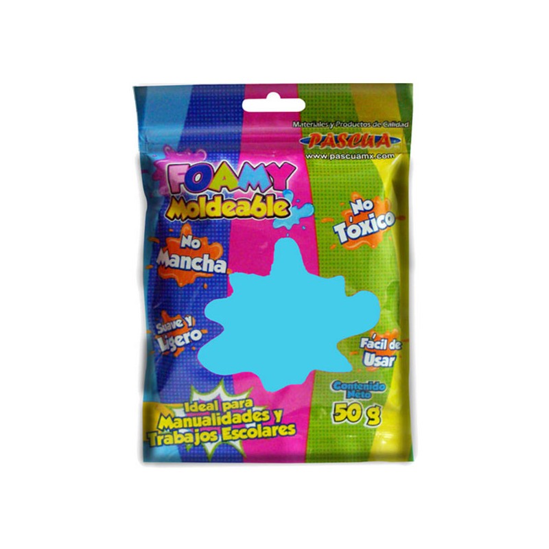 FOAMY MOLDEABLE PASCUA 50 GRS AZUL / 24