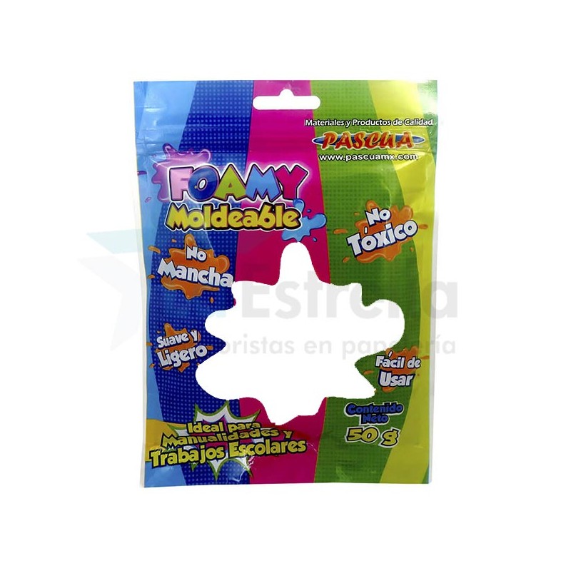 FOAMY MOLDEABLE PASCUA 50 GRS BLANCO / 24