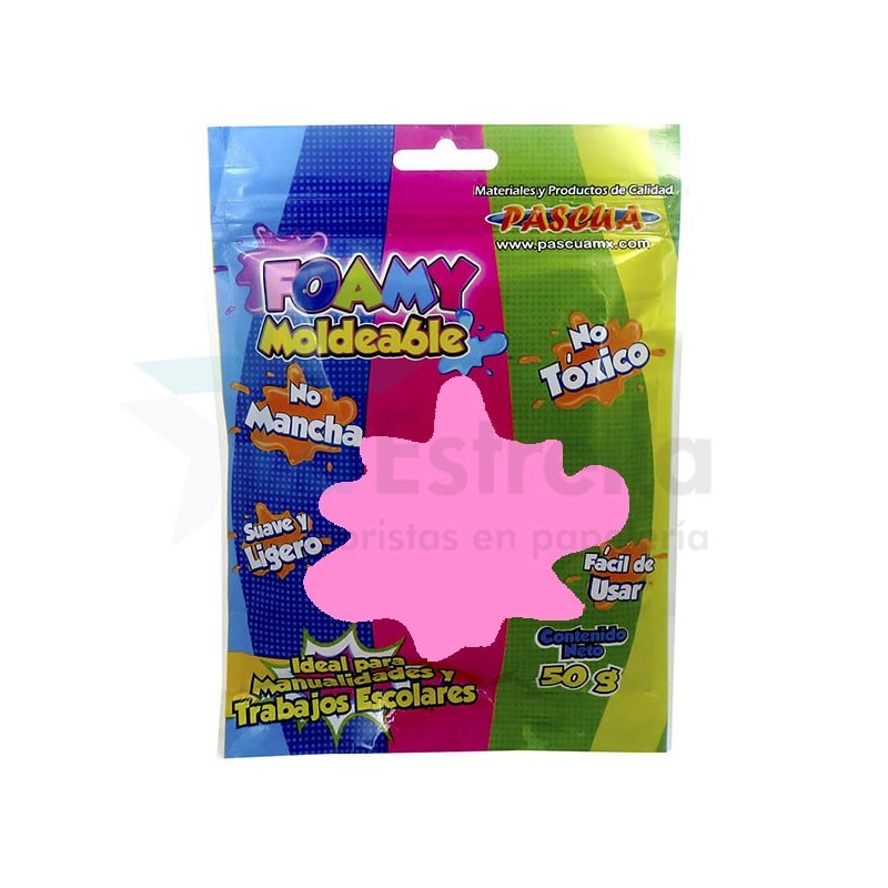 FOAMY MOLDEABLE PASCUA 50 GRS ROSA / 24