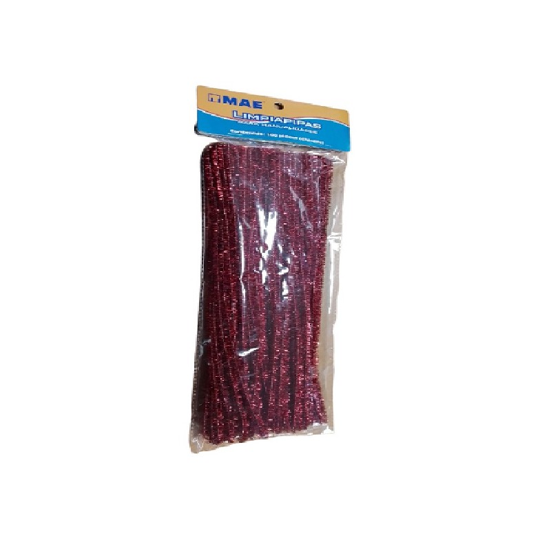 LIMPIA PIPAS METALICO ROJO L100M-RJ /100