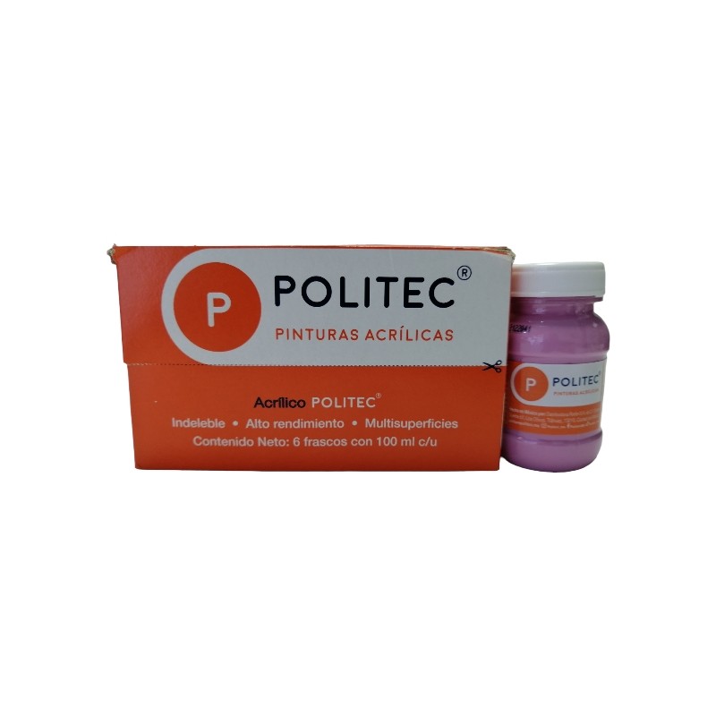 PINTURA ACRIL POLITEC ESC 100 ML PALO DE ROSA RODIN 338