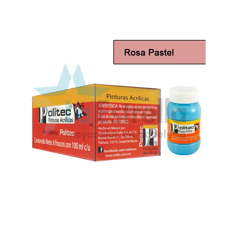 PINTURA ACRIL POLITEC ESC 100 ML ROSA RODIN 321 /6