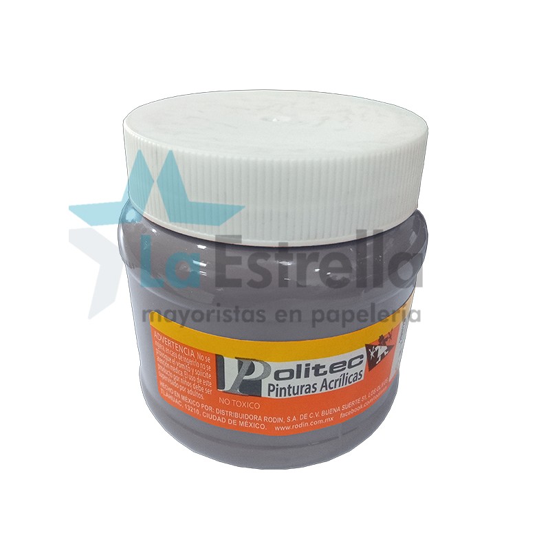 PINTURA ACRIL POLITEC ESC 250 ML GRIS RODIN 317 /12