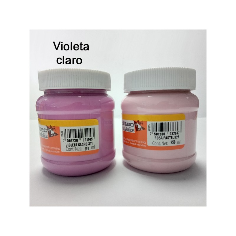 PINTURA ACRIL POLITEC ESC 250 ML VIOLETA CLARO RODIN 311 /12