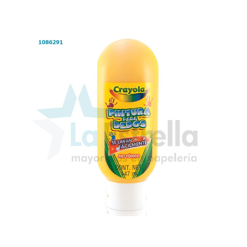 PINTURA DIGITAL CRAYOLA LAVABLE AMARILLA 147 ML /12