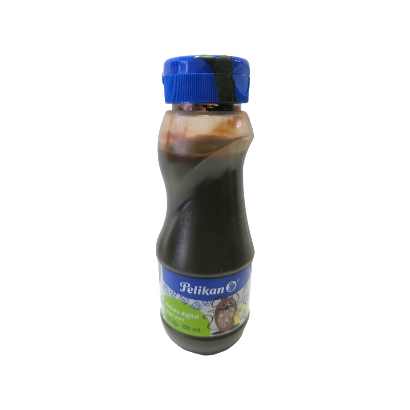 PINTURA DIGITAL PELIKAN FRASCO DE 150 ML. CAFÉ /12