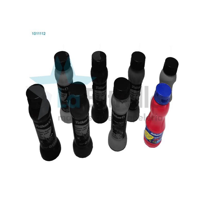 PINTURA DIGITAL PELIKAN FRASCO DE 150 ML. ROJA /12
