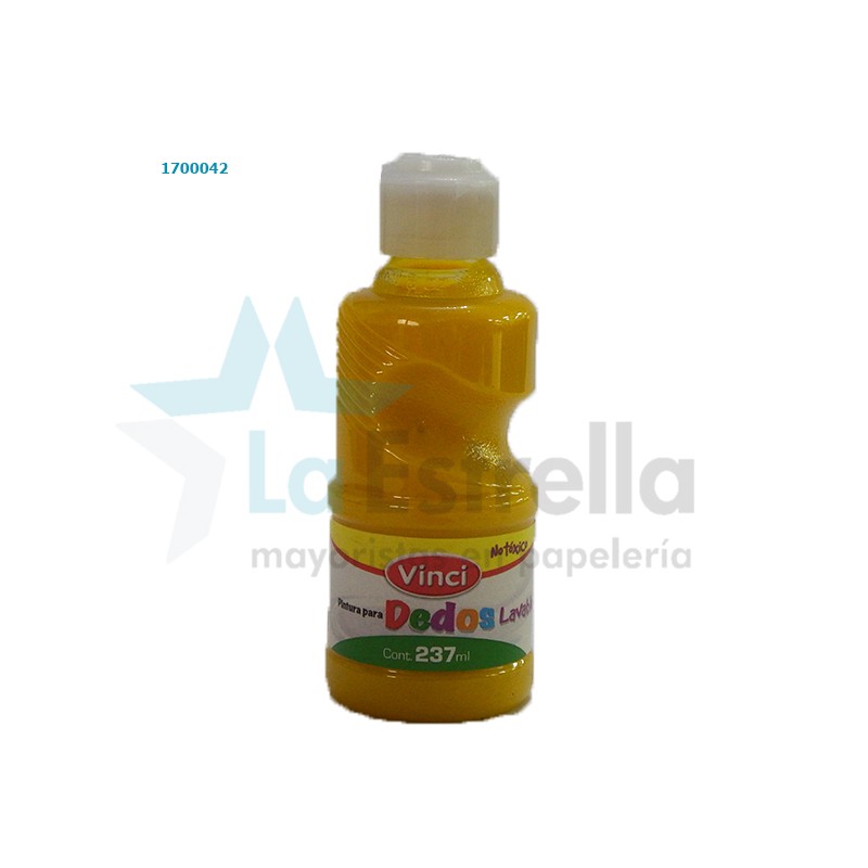 PINTURA DIGITAL VINCI LAVABLE AMARILLO 237 ML /6
