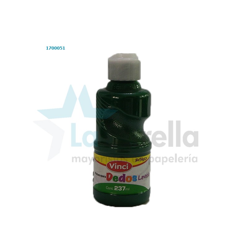 PINTURA DIGITAL VINCI LAVABLE VERDE 237 ML /6