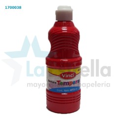 PINTURA P/CARTEL VINCI TEMPERA ROJO 473 ML /12