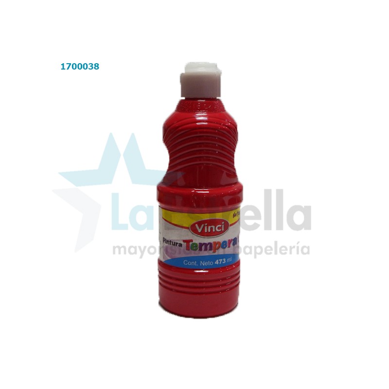 PINTURA P/CARTEL VINCI TEMPERA ROJO 473 ML /12
