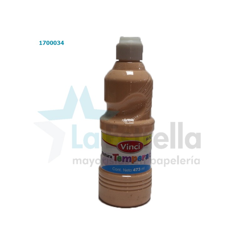 PINTURA P/CARTEL VINCI TEMPERA ROJO CARNE IMITACION (Durazno) 473 ML /12