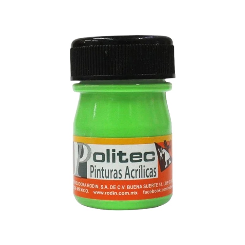 PINTURA POLITEC LINEA 500 METALICOS VERDE C/20 ML 533
