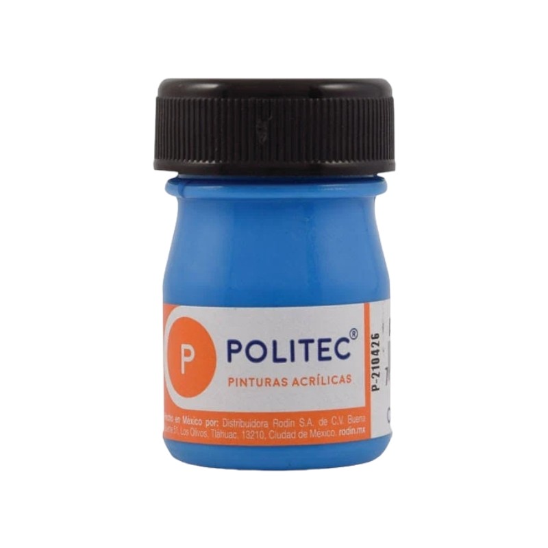 PINTURA POLITEC LINEA 800 FLUORESCENTE AZUL C/100 ML 805