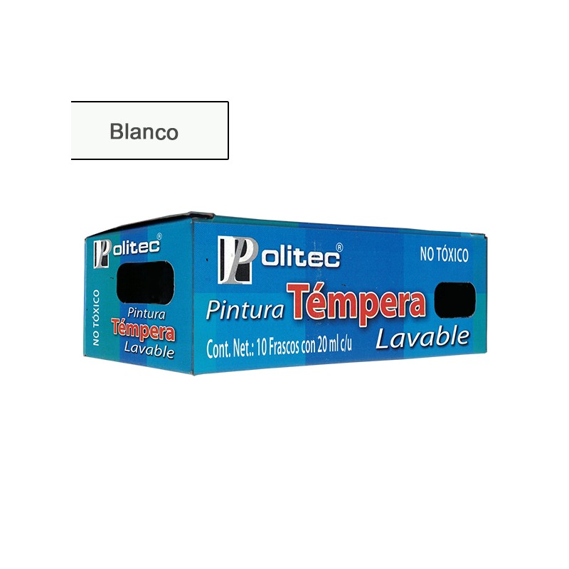 PINTURA POLITEC P/CARTEL 20 ML BLANCO LETREROS 72 /20
