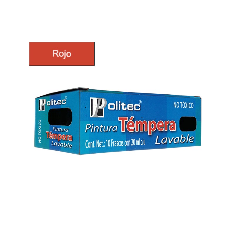 PINTURA POLITEC P/CARTEL 20 ML ROJO 54 /20