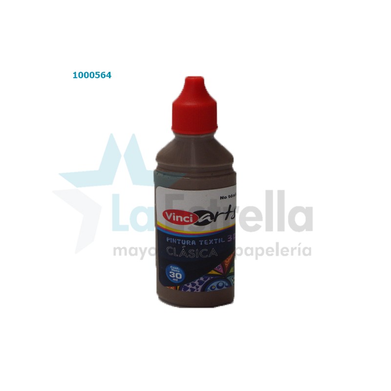 PINTURA TEXTIL VINCI CAFÉ CLARO 30 ML /48