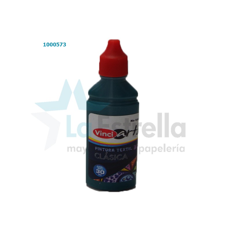PINTURA TEXTIL VINCI VERDE OSCURO 30 ML /48