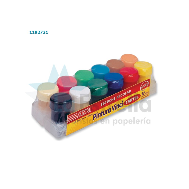 PINTURA VINCI P/CARTEL C/12 25 ML /12
