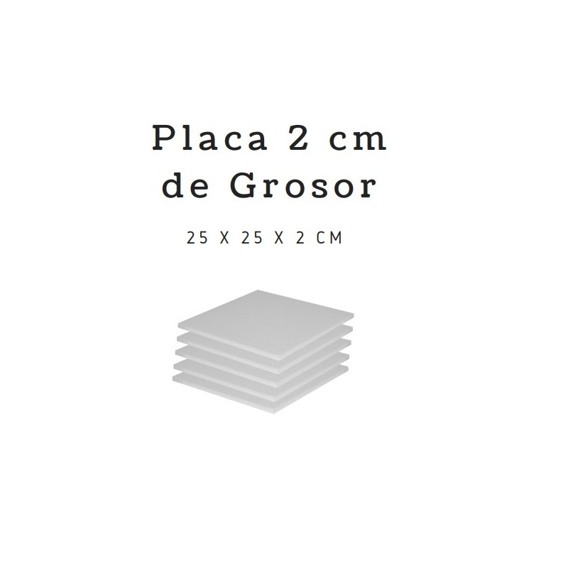 PLACA DE UNICEL DE 25 X 25 2 CM. 113 /200