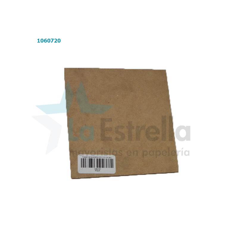 TABLA DE MADERA 15 X 15 CM (50)