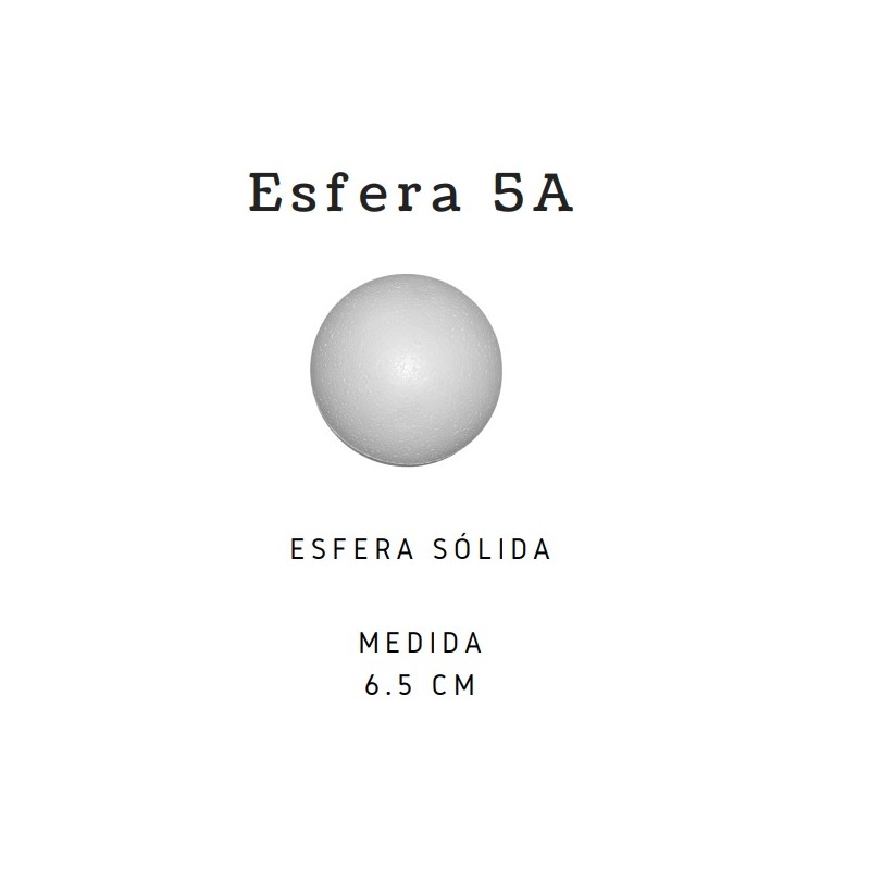 BOLAS DE UNICEL # 5A 65 mm. /10