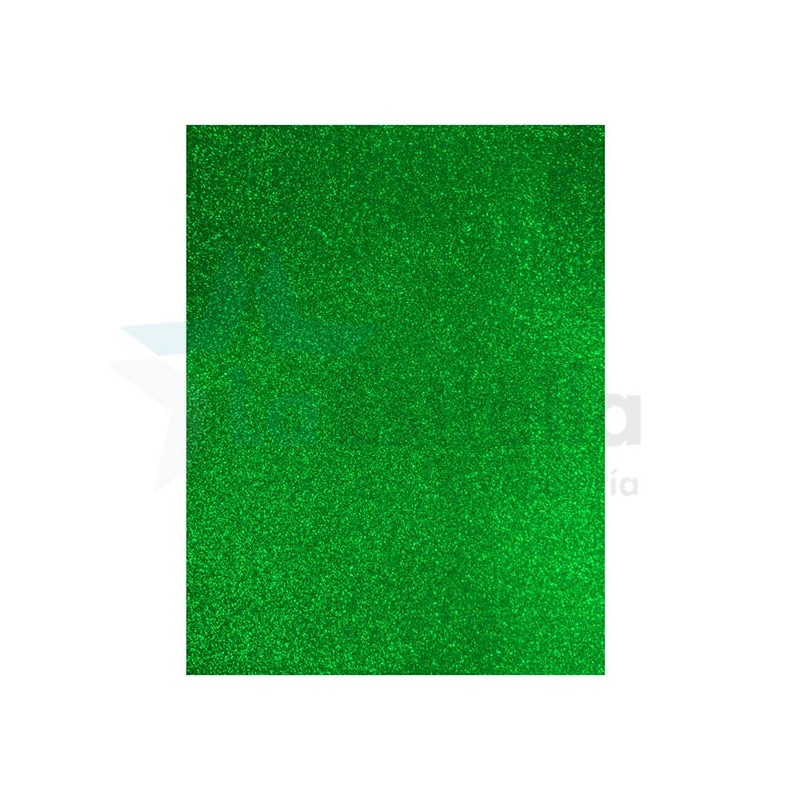 FOAMY EN PLIEGO DIAMANTADO PASCUA VERDE LIMON 55 X 43 / 10