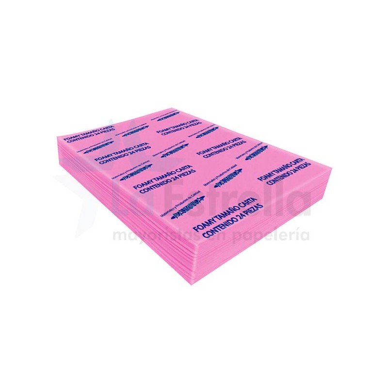 FOAMY LISO T/C ROSA CLARO (RC) /PASTEL 2mm DE ESPESOR/17