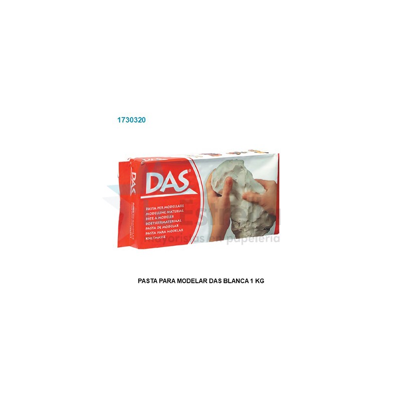 PASTA PARA MODELAR DAS BLANCA 1 KG /12