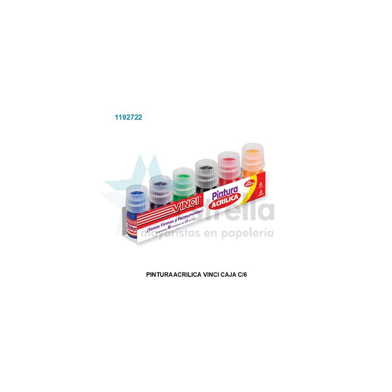 PINTURA ACRILICA VINCI C/6 25 ML /14