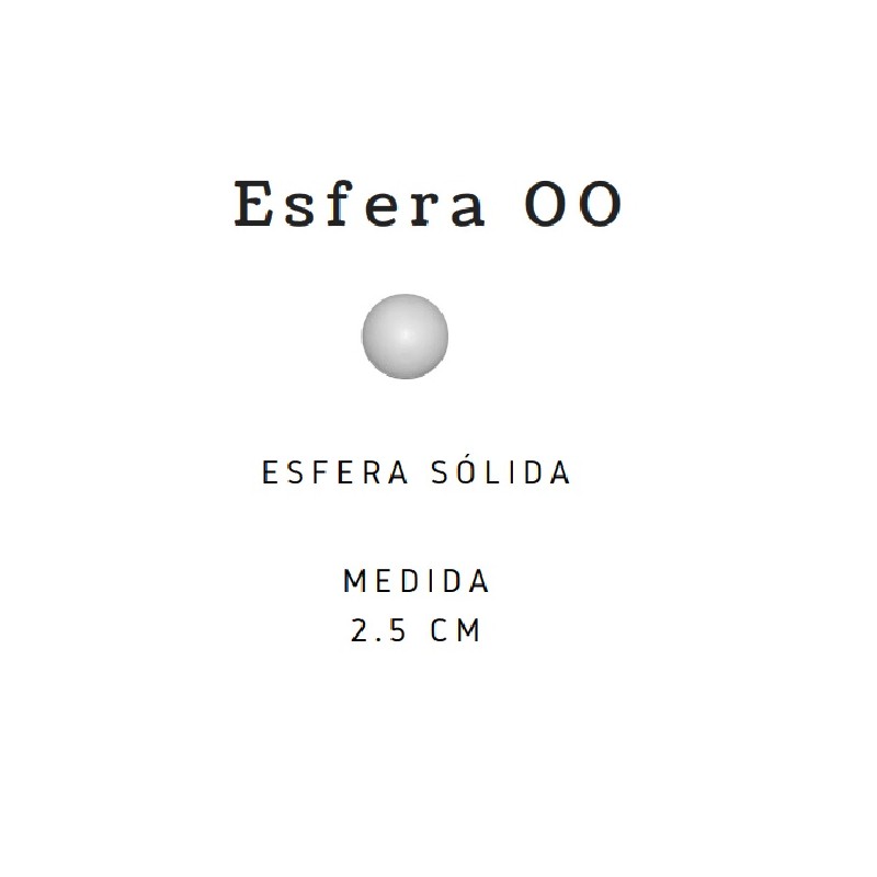 BOLAS DE UNICEL # 00 25 mm. /50