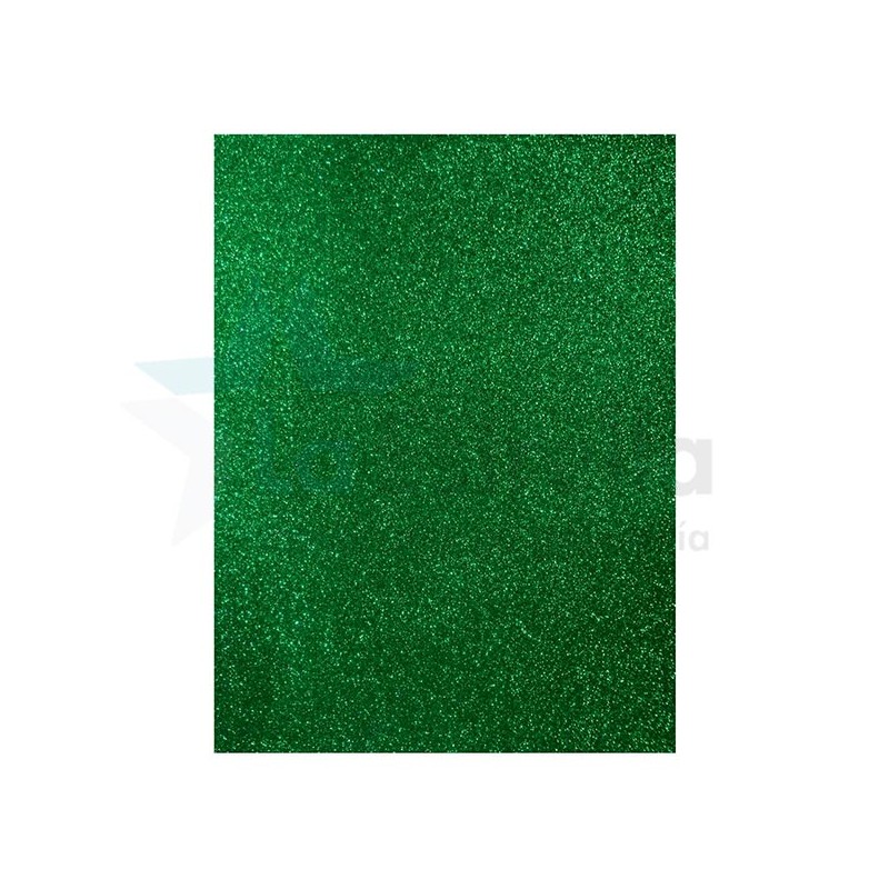 FOAMY EN PLIEGO DIAMANTADO PASCUA VERDE BANDERA 55 X 43 / 10