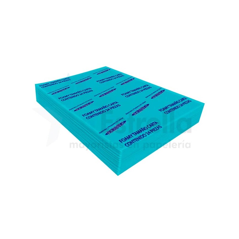 FOAMY LISO T/C AZUL CLARO (CIELO) 2mm DE ESPESOR/17
