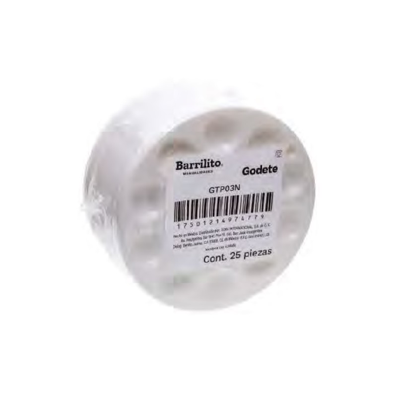 GODETE BARRILITO CIRCULAR MEDIANO 10 CAVIDADES GTP03 25/100