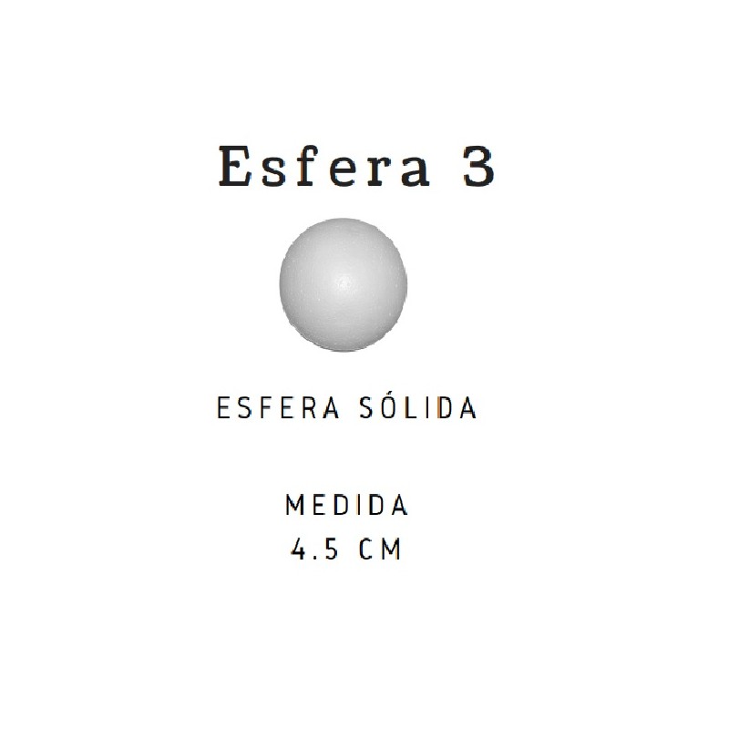 BOLAS DE UNICEL # 3 45 mm. /10