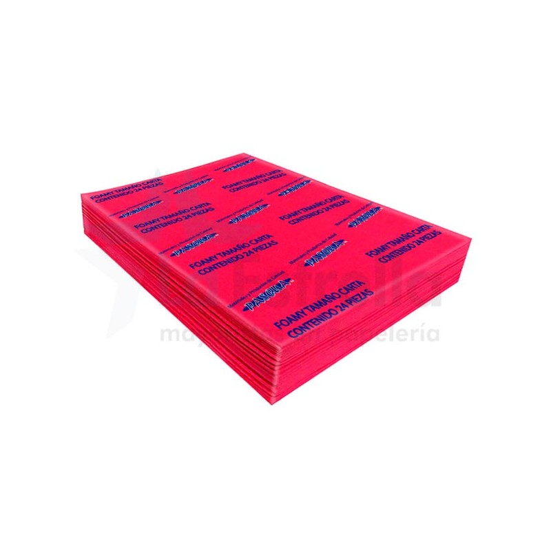 FOAMY LISO T/C ROJO 2mm DE ESPESOR/17