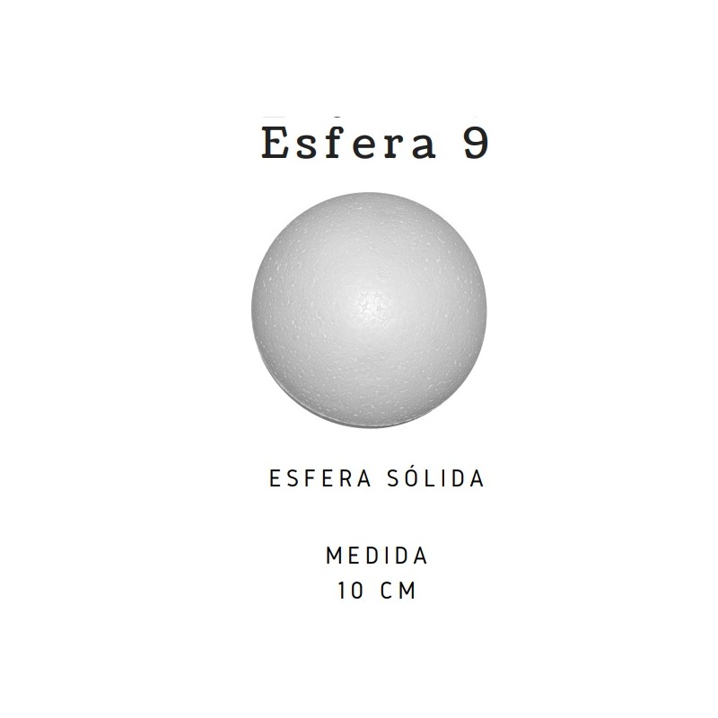BOLAS DE UNICEL # 9 100 mm. /10